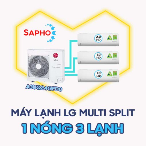 LG Multi Split A3UQ24GFD0 3 lạnh