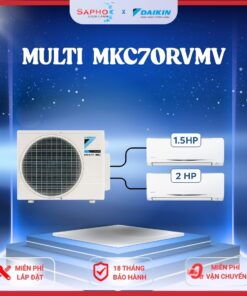 MKC70/ 1.5HP +2.0HP Combo Máy lạnh Daikin Multi S Model Thái lan 2026