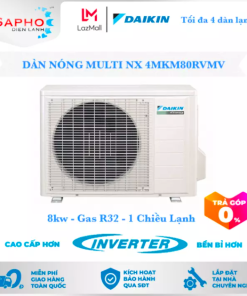 Dàn nóng 4MXM80RVMV, 2 chiều - Lạnh/Sưởi, Daikin Inverter