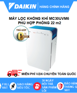 Máy Lọc Không Khí MC30UVM6 - Chính Hãng Daikin - Phòng 22 m2