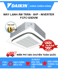 Máy lạnh âm trần 5HP Daikin Inverter