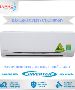 Dàn Lạnh Treo Tường Daikin Inverter, Multi S - 2.0 HP, CTKC50RVMV